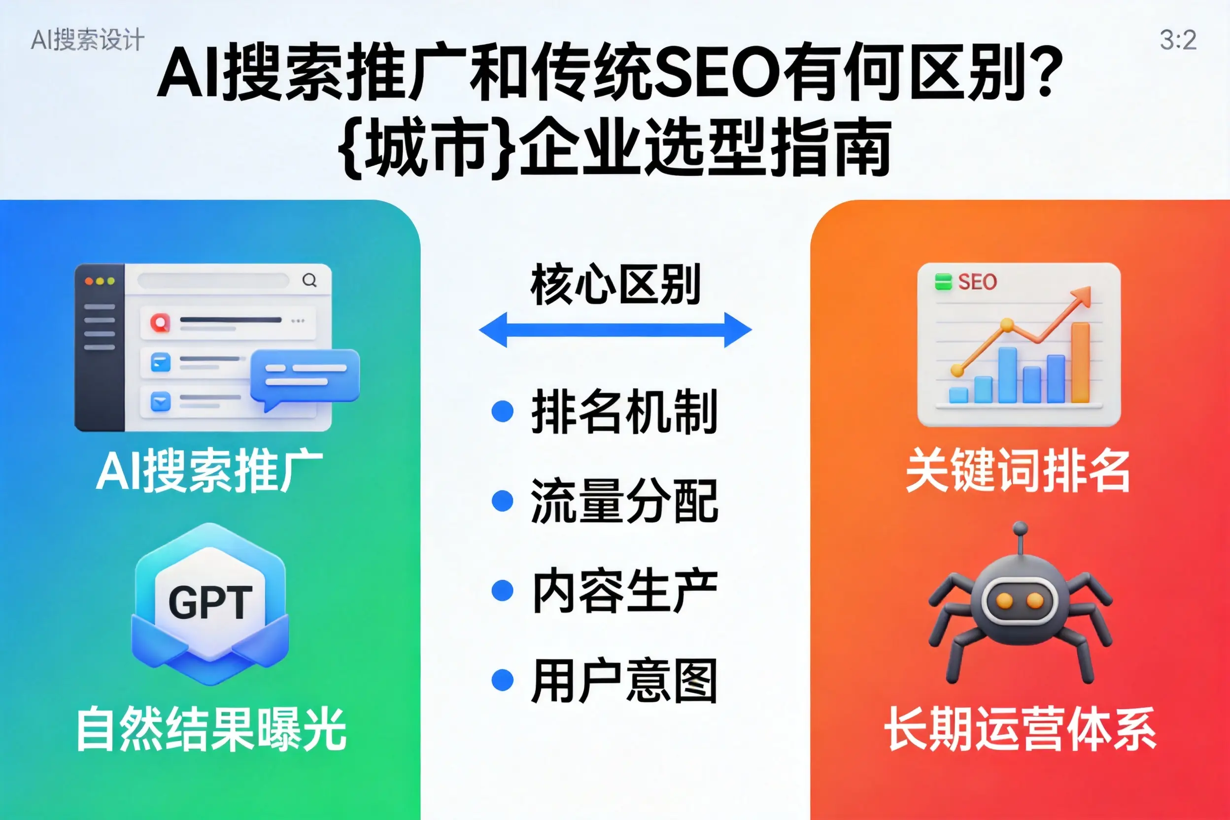 AI搜索推广和传统SEO有何区别？北京企业选型指南