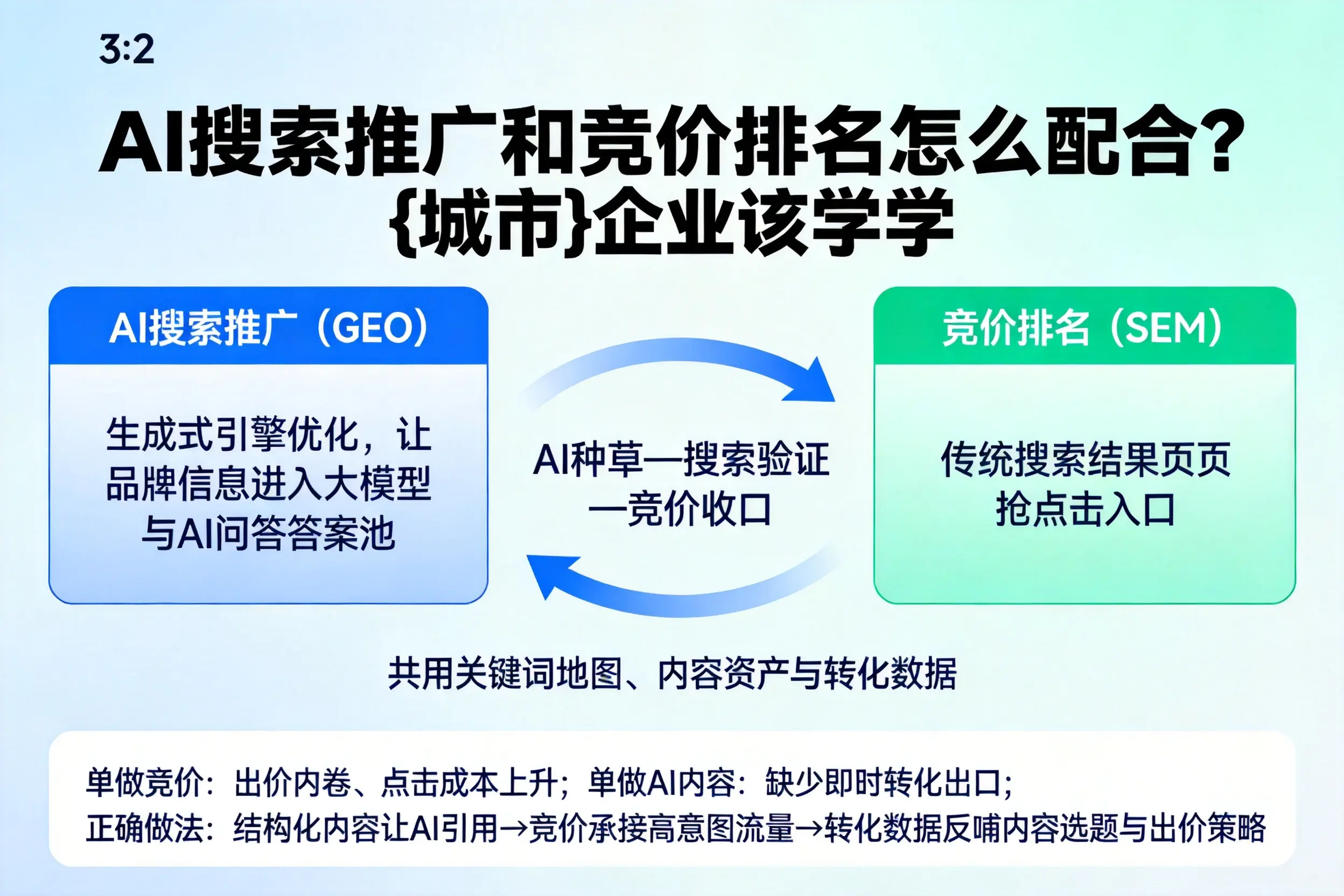 AI搜索推广和竞价排名怎么配合？北京企业该学学