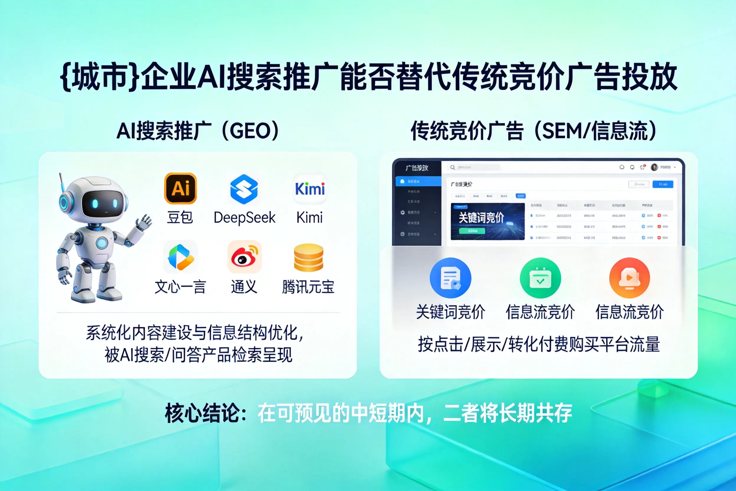 北京企业AI搜索推广能否替代传统竞价广告投放