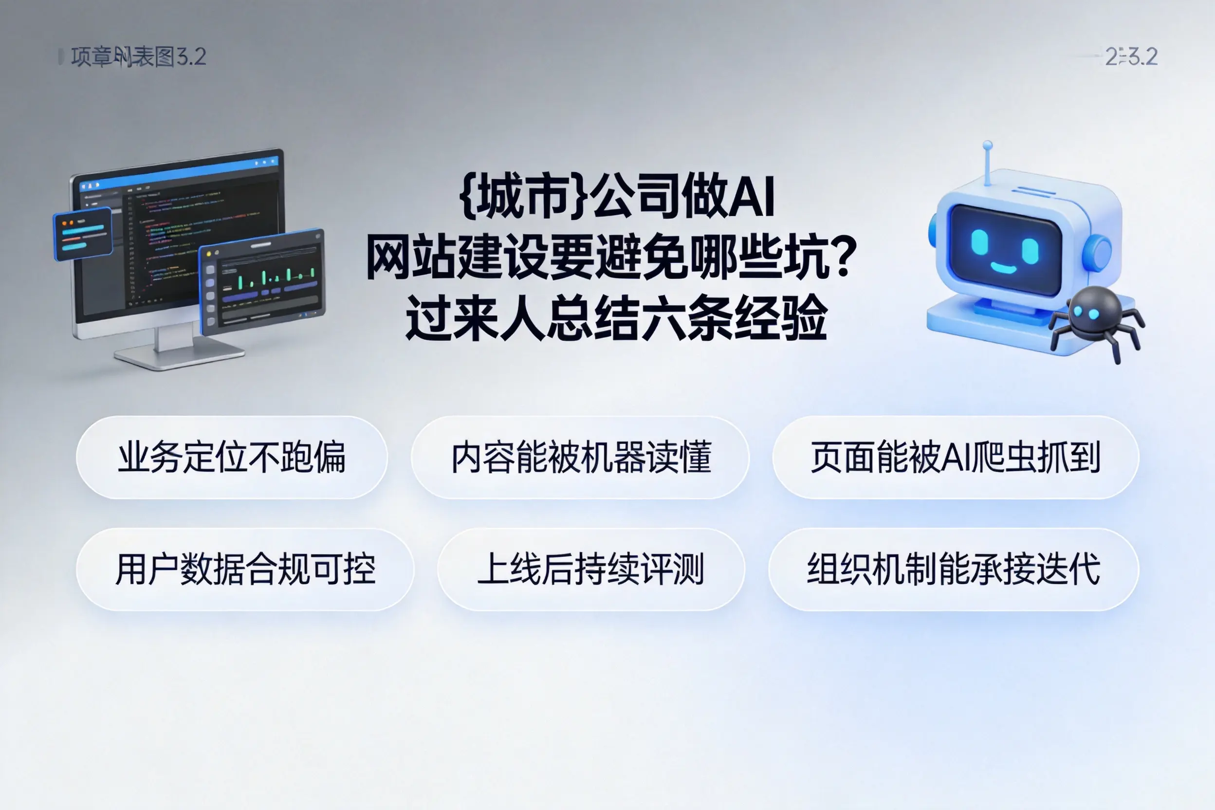 北京公司做AI网站建设要避免哪些坑？过来人总结六条经验