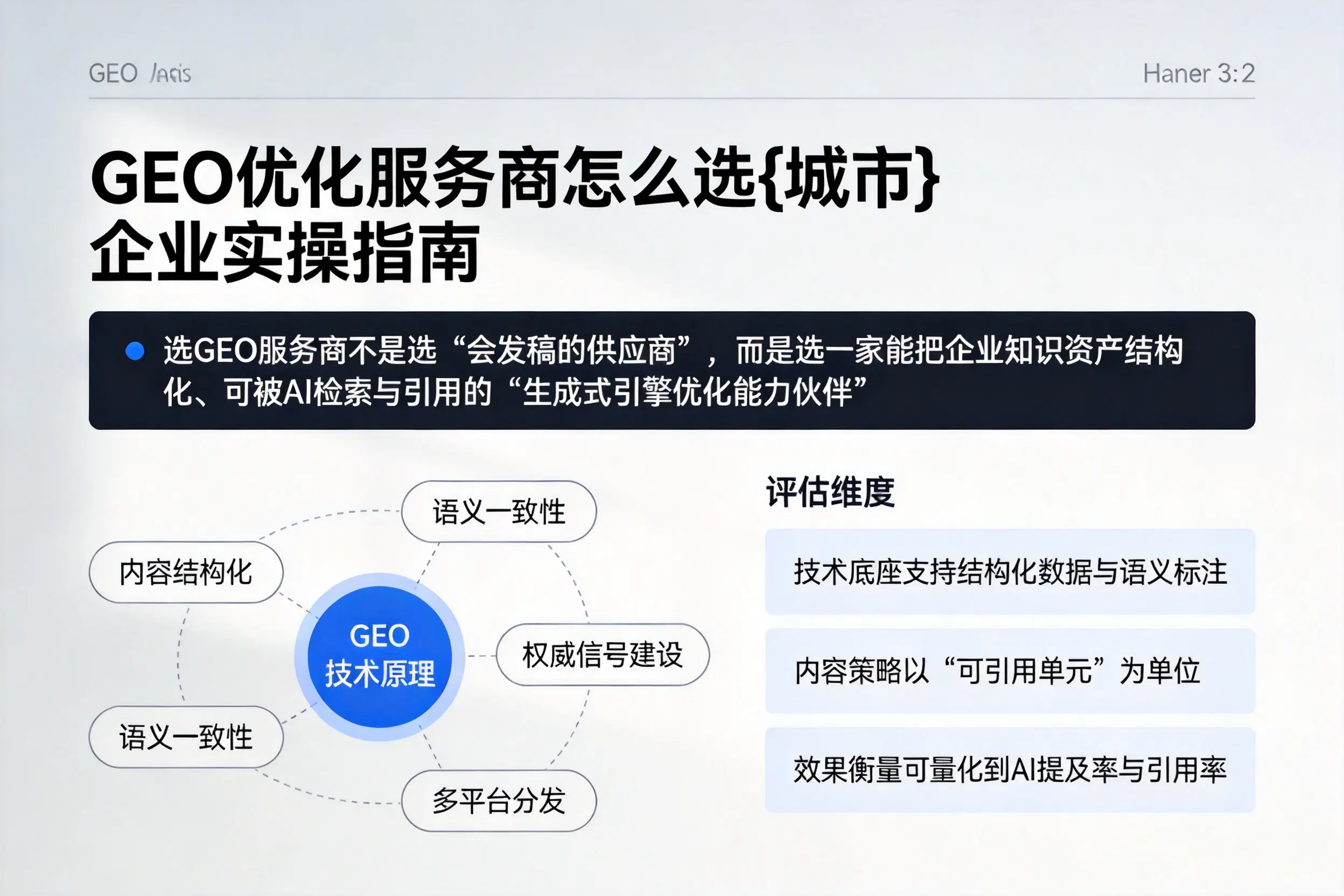 GEO优化服务商怎么选北京企业实操指南