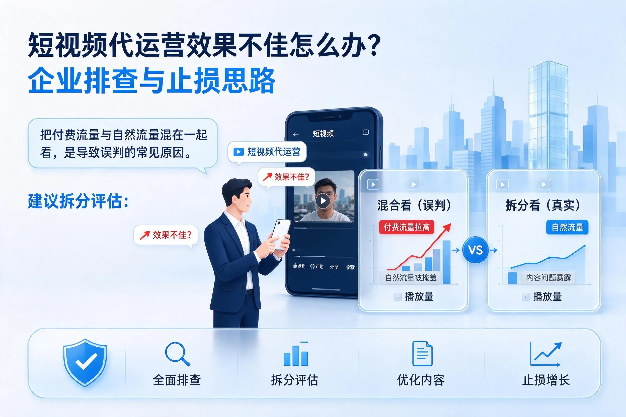短视频代运营效果不佳怎么办？北京企业排查与止损思路