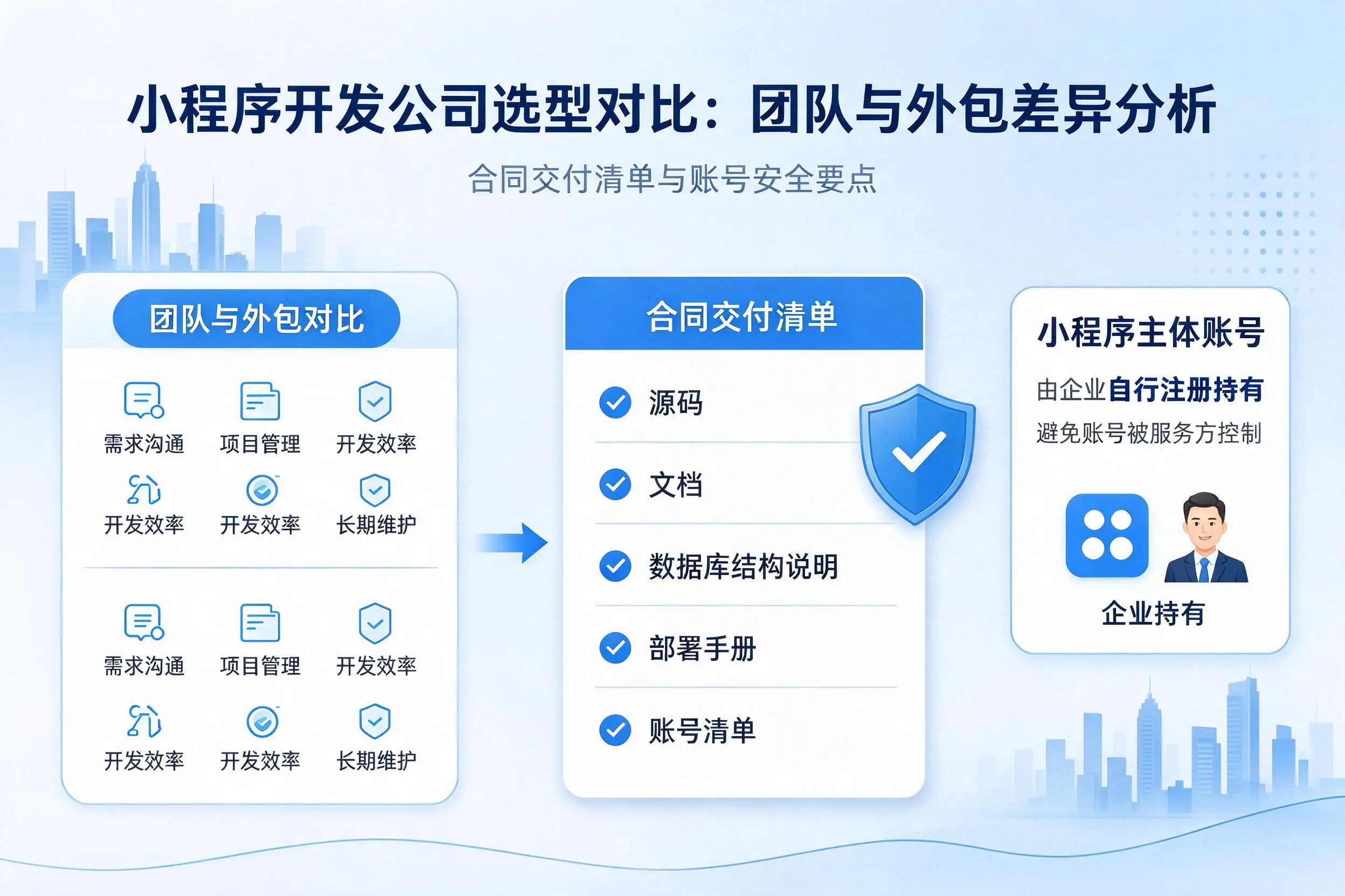 北京小程序开发公司选型对比：团队与外包差异分析