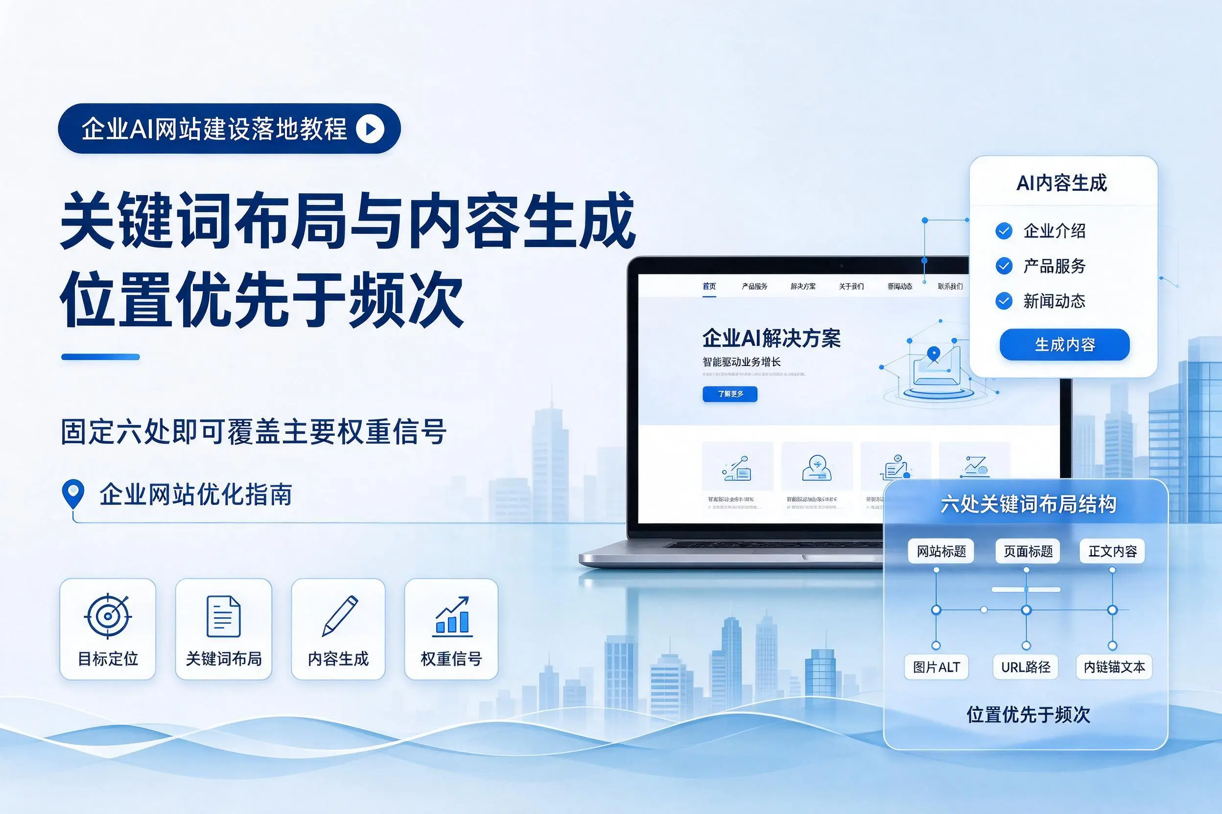 北京企业AI网站建设落地教程:关键词布局与内容生成